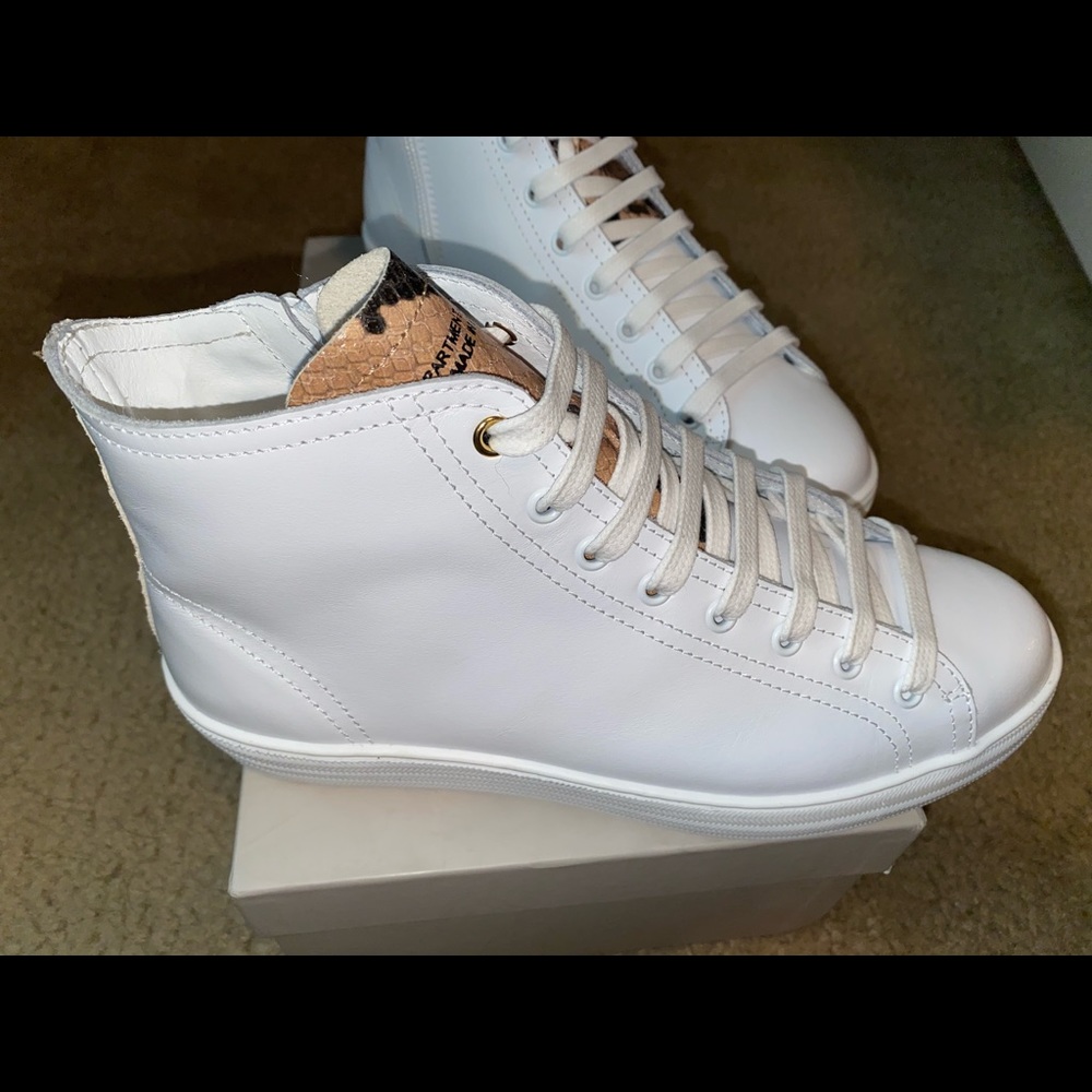 DOF Freya White Almond/ Snake Hightops